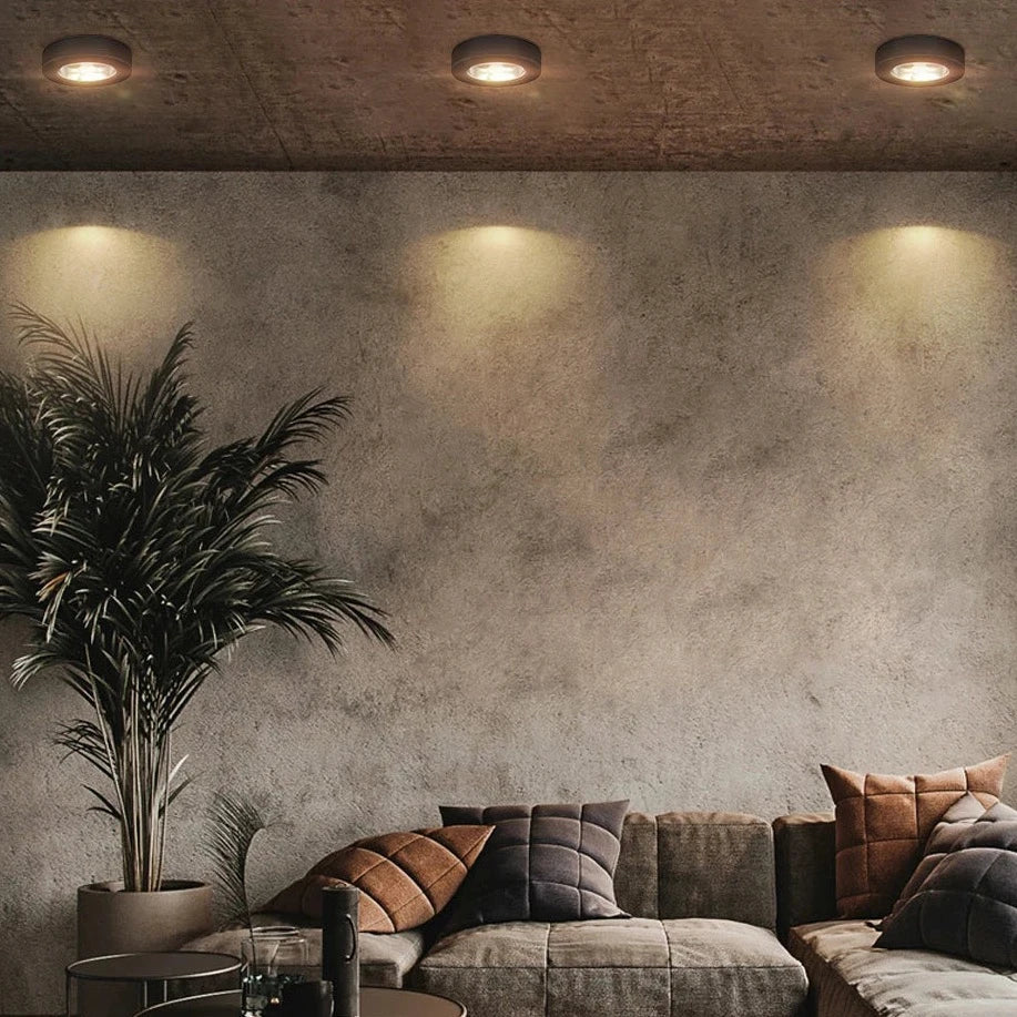 Sleek LED Ceiling Spotlight with Customizable Brightness