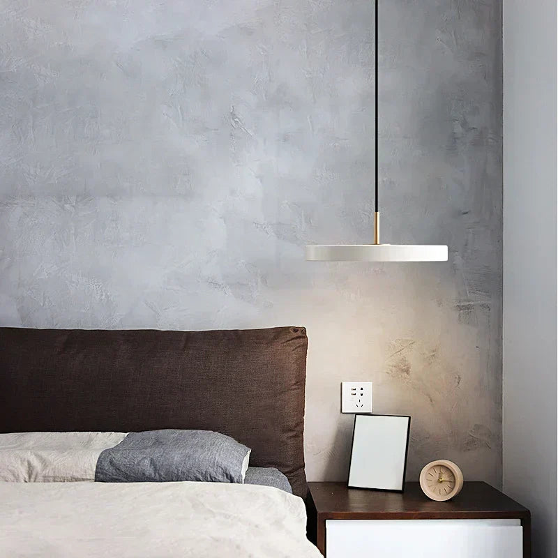 Round Slim LED Hanging Light Fixture