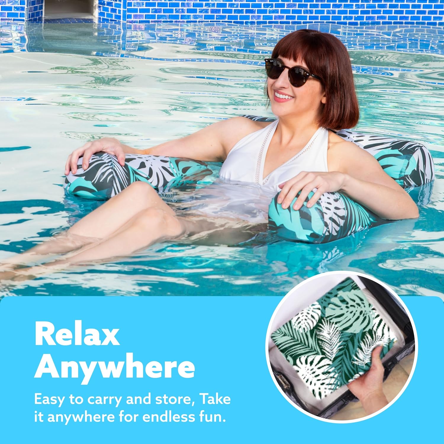 AquaLounge | Adjustable Inflatable Pool Chair for Relaxation
