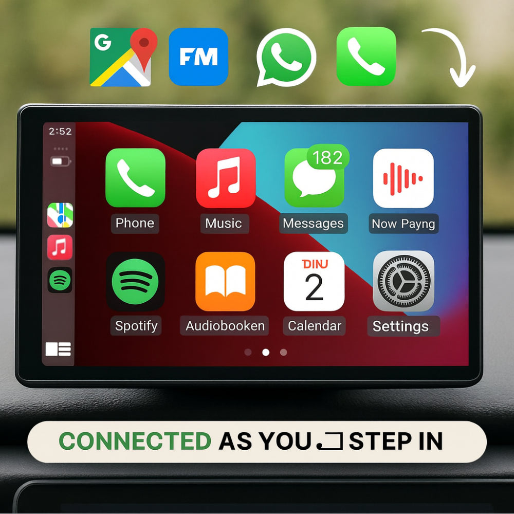 DriveSmart | Wireless CarPlay & Android Auto Hub with Touchscreen