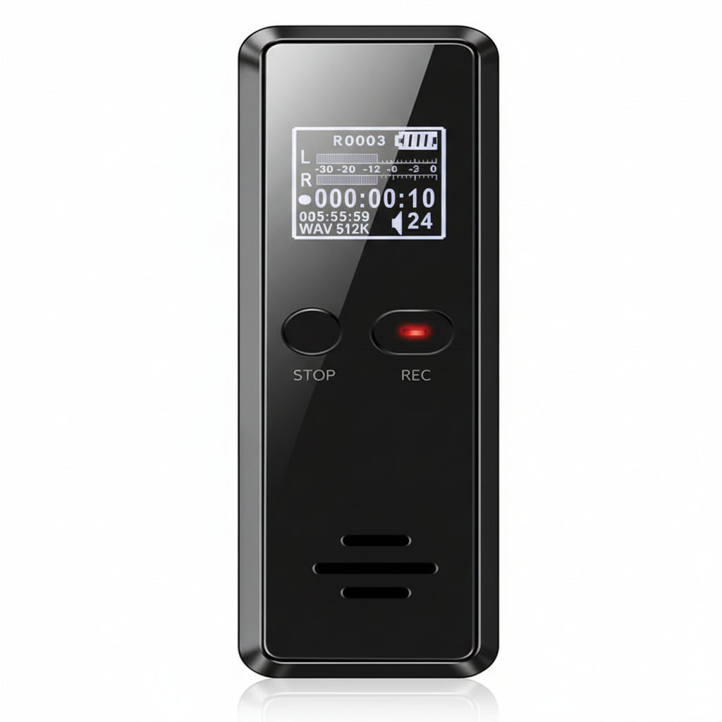Portable Digital Audio Capture Device with Voice Activation & 35-Hour Runtime