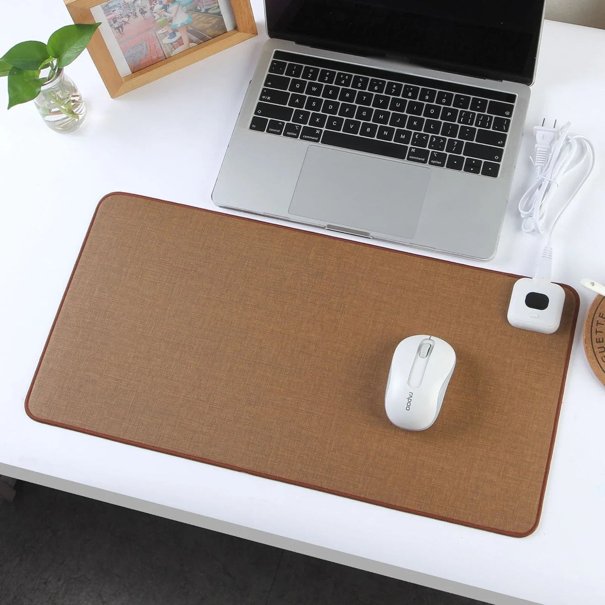 WarmTouch Heated Mouse Pad with Adjustable Temperature Control