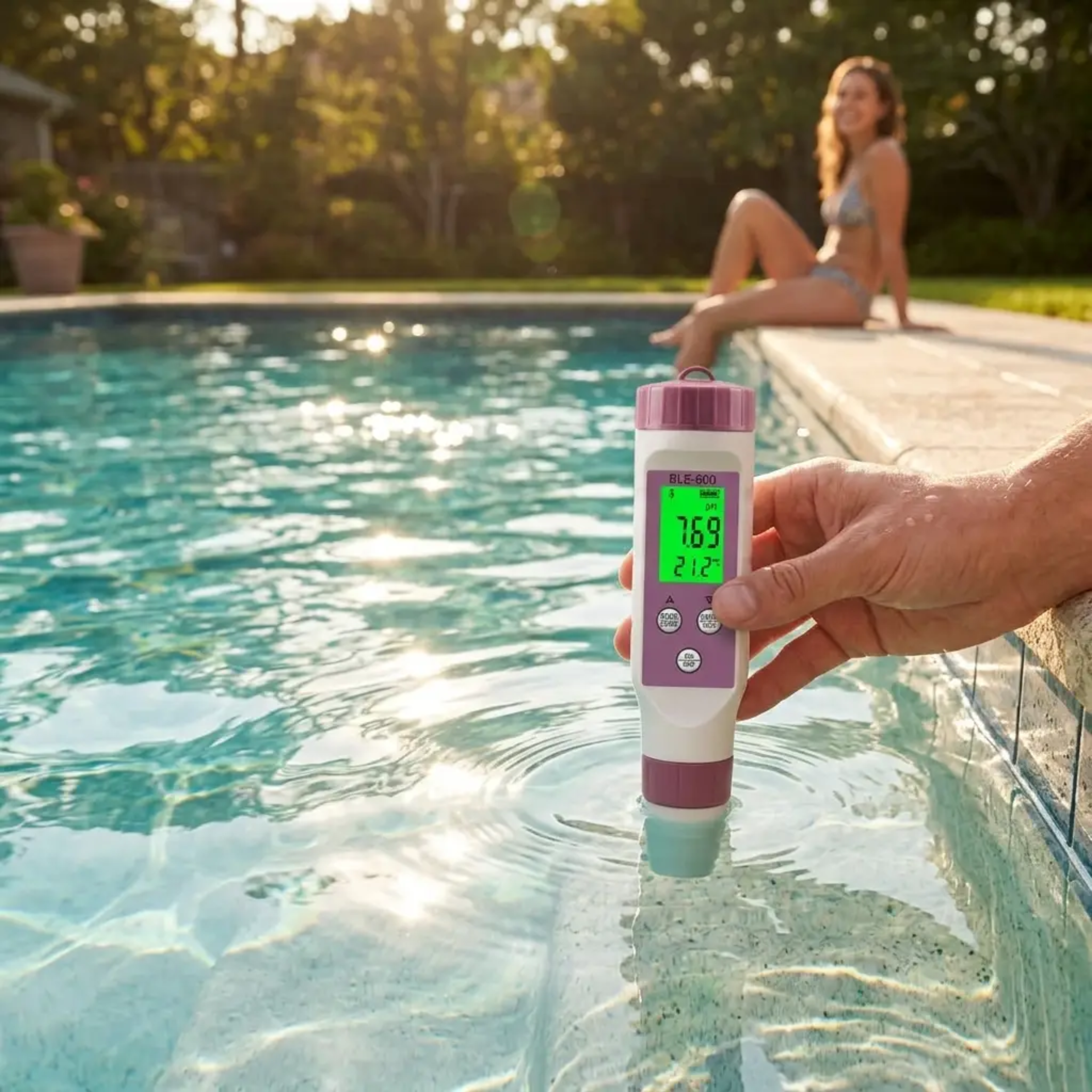 Advanced Pool Water Analyzer | 7-in-1 Smart Tester with App Integration