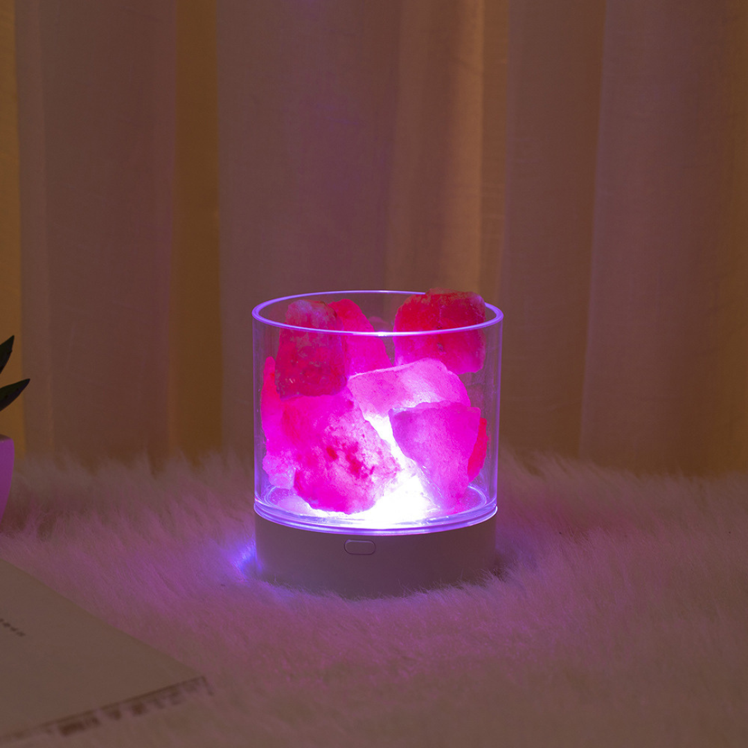 Touch-Controlled Salt Lamp for Ambient Lighting