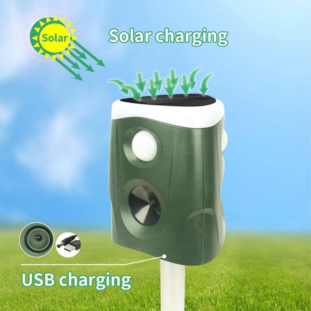 All-Around Animal Deterrent: 3-in-1 Ultrasonic Solution