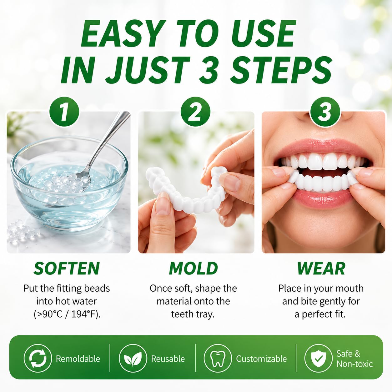 Brilliant Smile Kit | Custom Fit Temporary Tooth Replacement