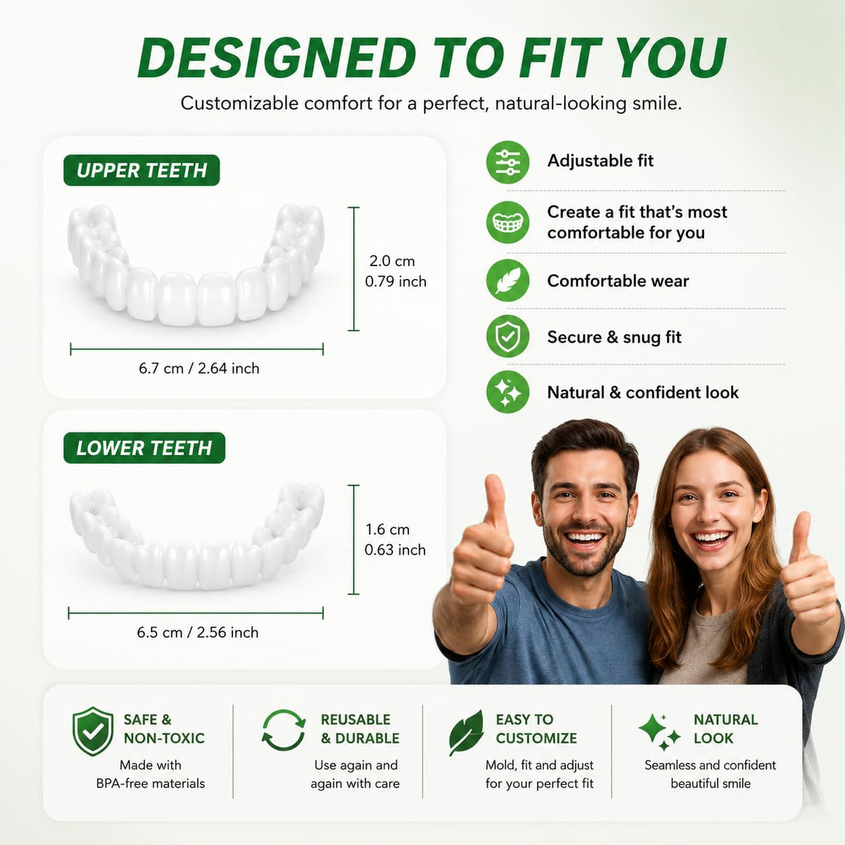 Brilliant Smile Kit | Custom Fit Temporary Tooth Replacement