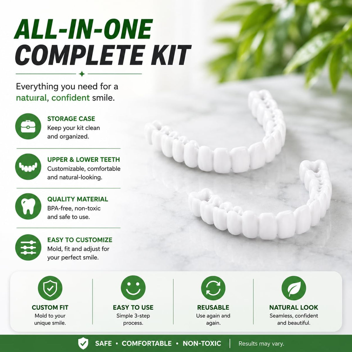 Brilliant Smile Kit | Custom Fit Temporary Tooth Replacement