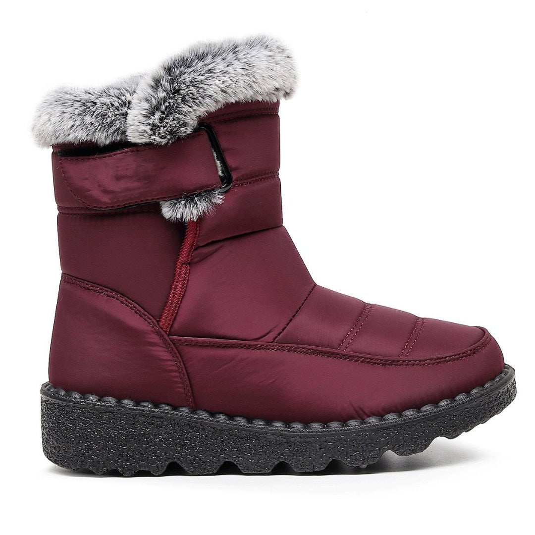 Stylish Waterproof Winter Boots with Heel for Women