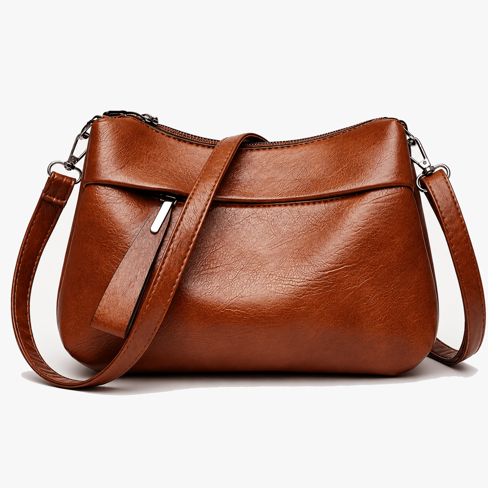 Chic Crossbody Purse with Triple Compartment Design