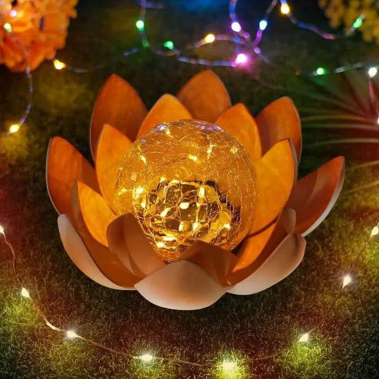 LumiPetal - Solar-Operated Lotus Lamp for Enchanting Outdoor Ambiance