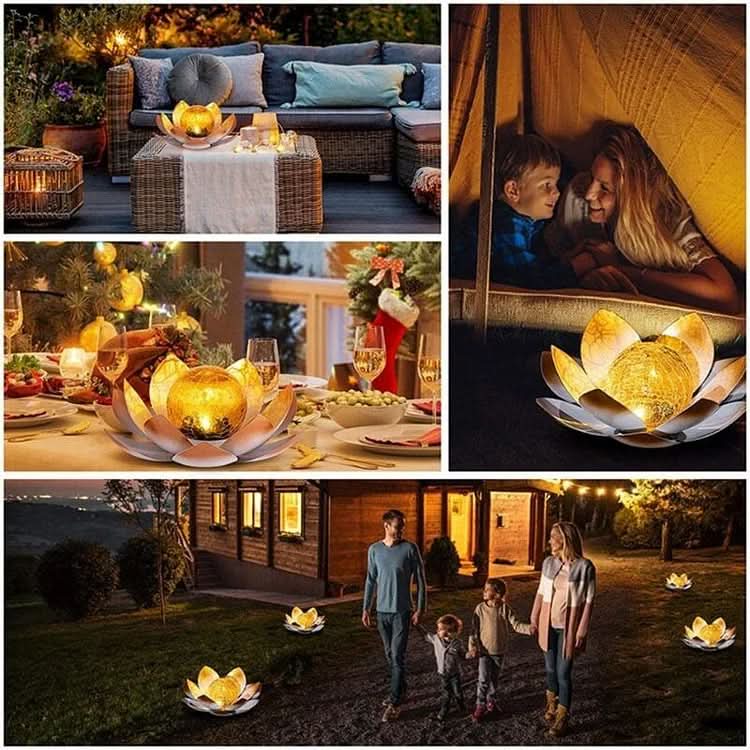 LumiPetal - Solar-Operated Lotus Lamp for Enchanting Outdoor Ambiance