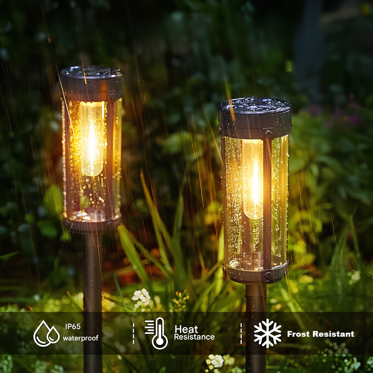 Solar-Powered Garden Torch Light