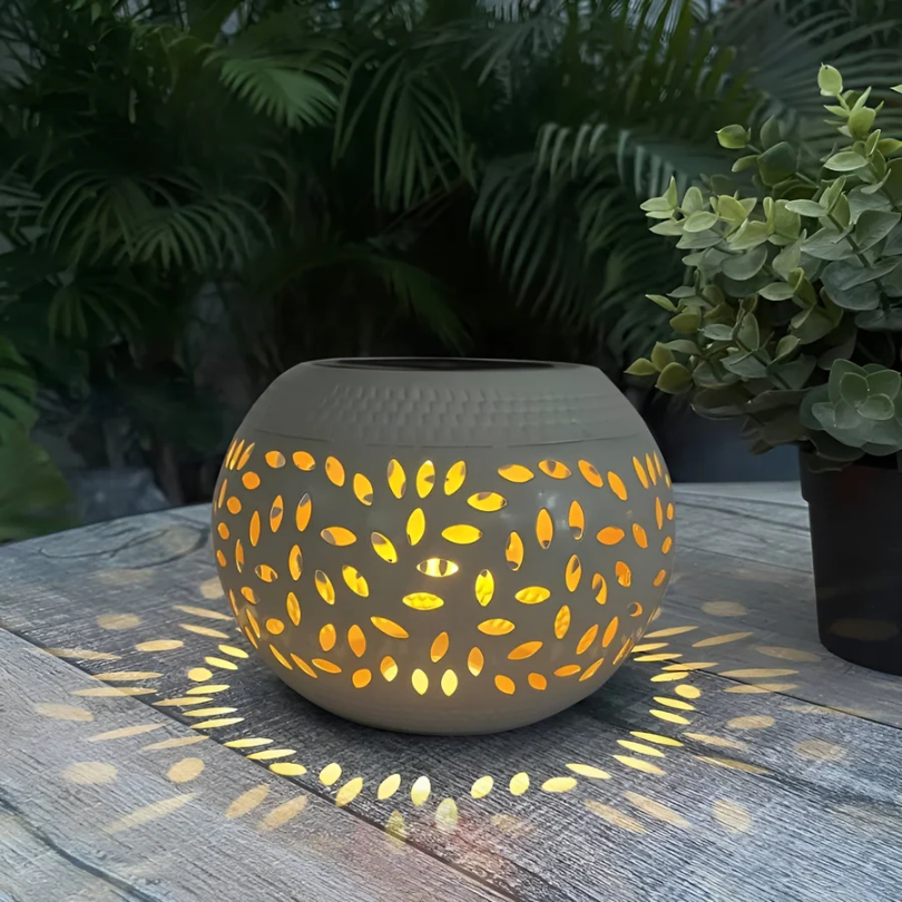 Eco-Friendly Solar Garden Lantern with Automatic Light Sensor