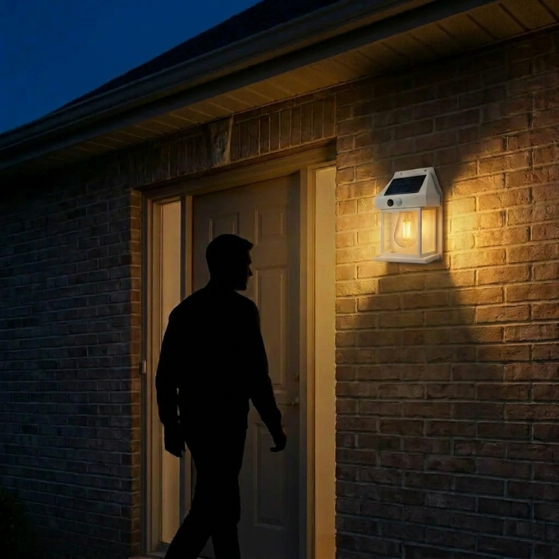 Eco-Friendly Solar Wall Lights with Motion Detection