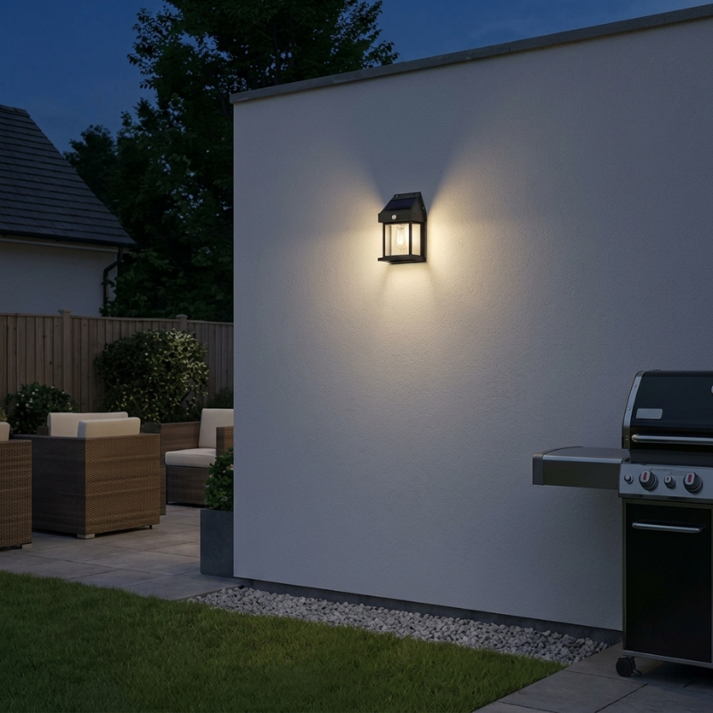 Eco-Friendly Solar Wall Lights with Motion Detection