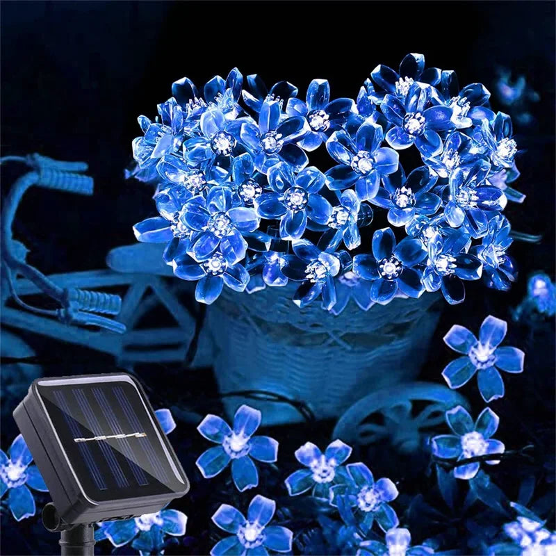 Versatile Solar-Powered String Lights for Outdoor Ambiance