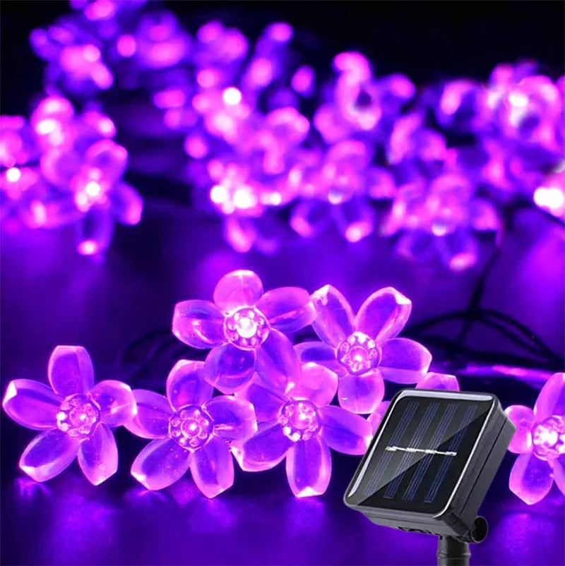 Versatile Solar-Powered String Lights for Outdoor Ambiance