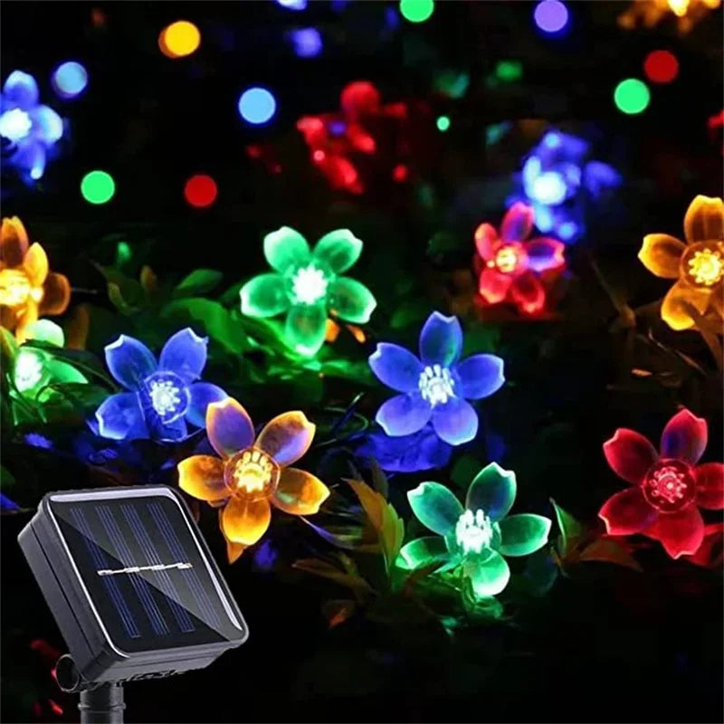 Versatile Solar-Powered String Lights for Outdoor Ambiance