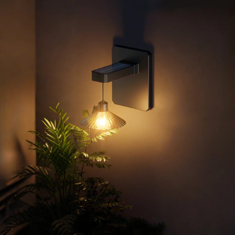 SunGlow Outdoor Wall Lantern - Weatherproof & Automatic
