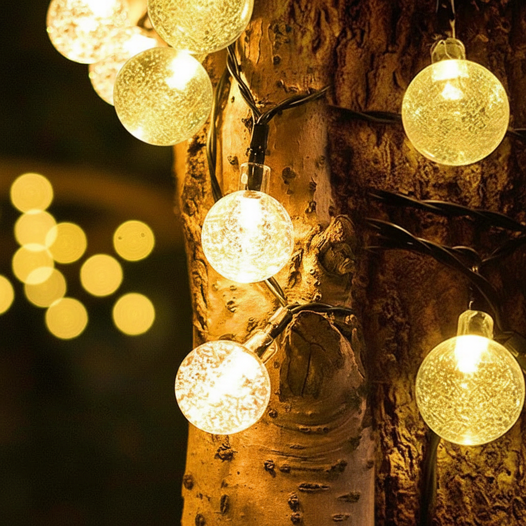 LED Fairy Lights Powered by Solar Energy