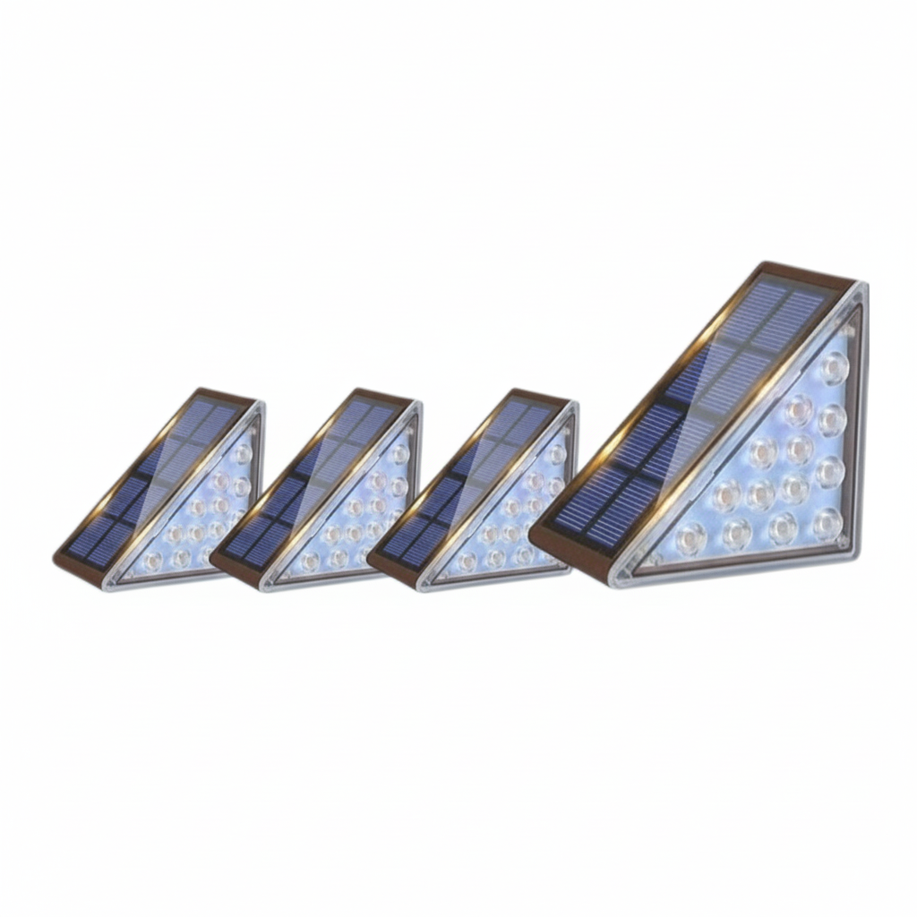 LED Solar-Powered Step Lights