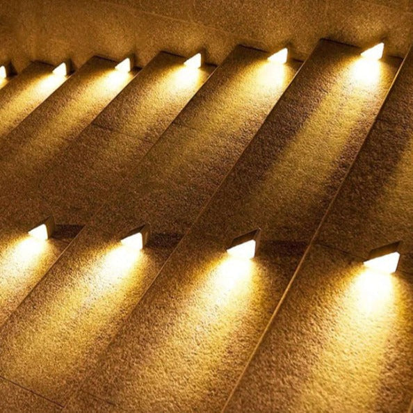 BrightPath Solar Step Lights | Efficient LED Illumination for Safety