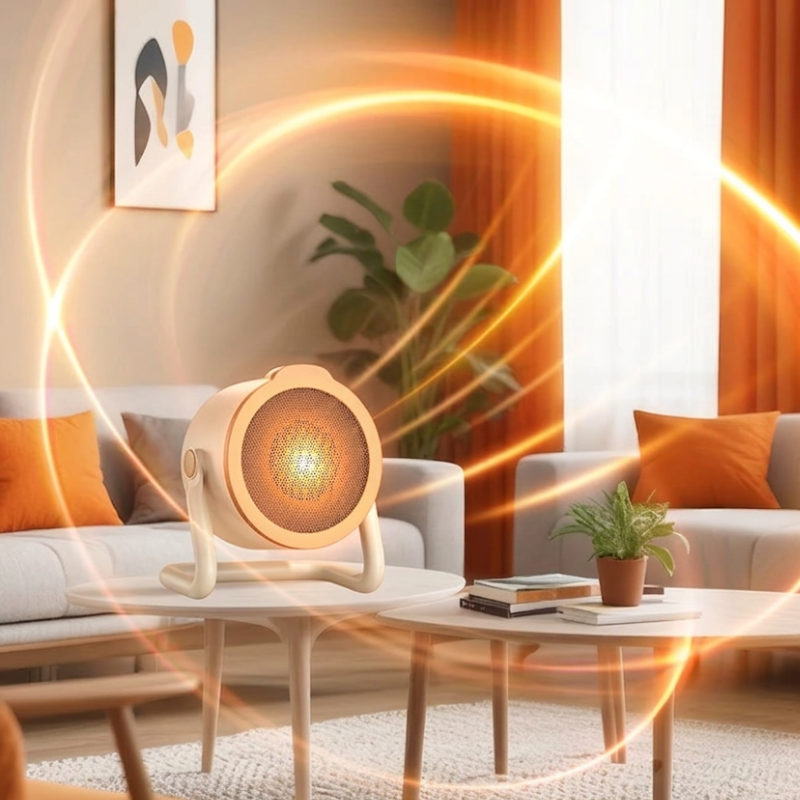 Compact 1000W Ceramic Indoor Heater for Quick Warmth