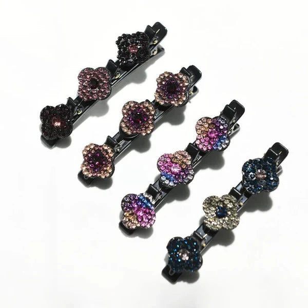 Glamorous Gemstone-Embellished Hair Clips