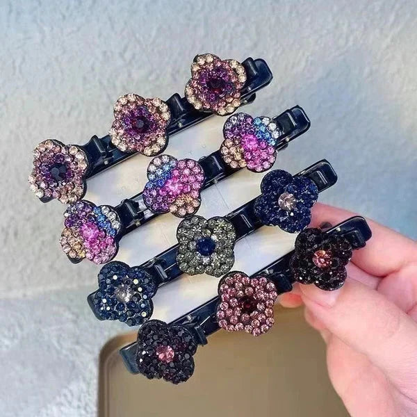 Glamorous Gemstone-Embellished Hair Clips