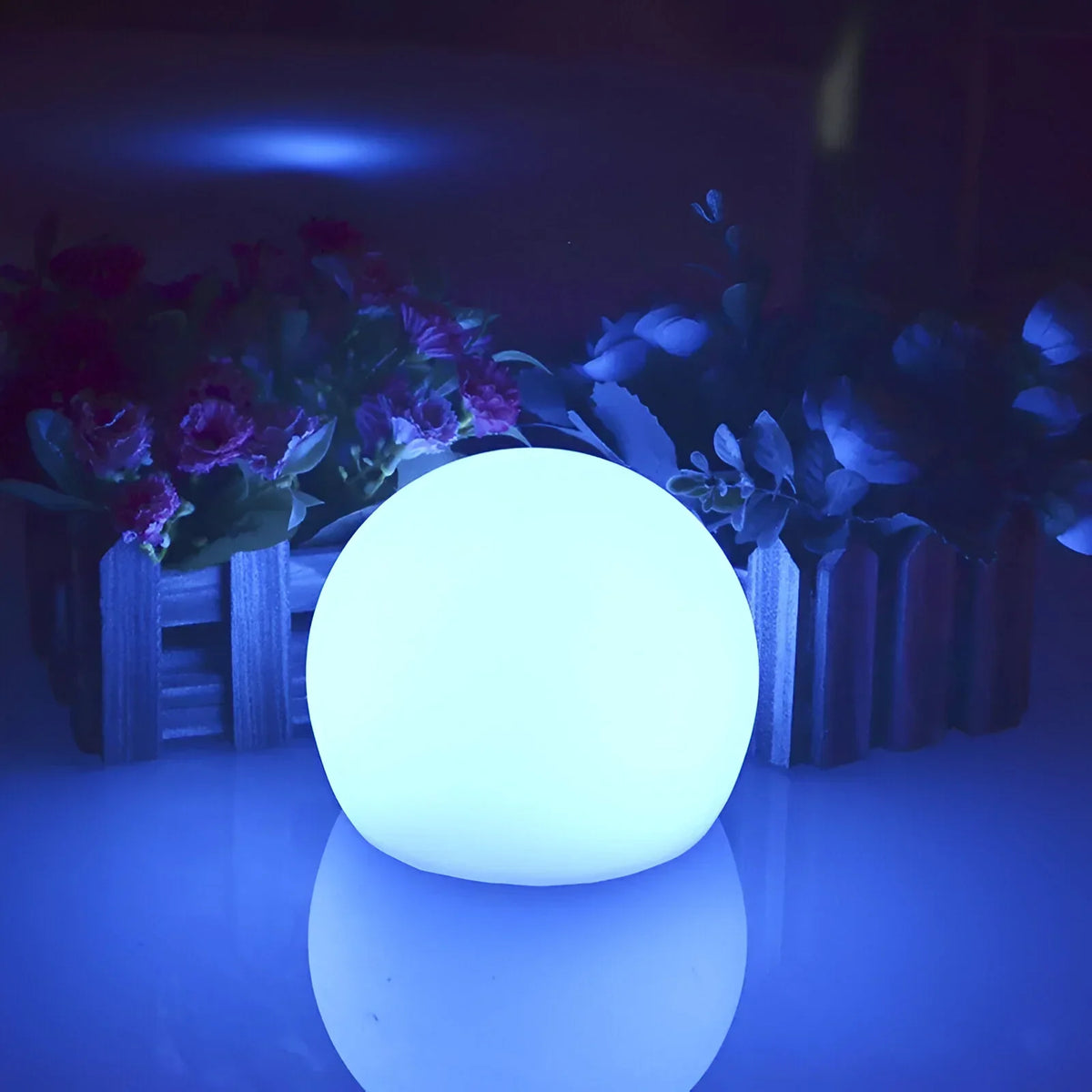 SphereGlow Solar LED Garden Light – Waterproof & Portable