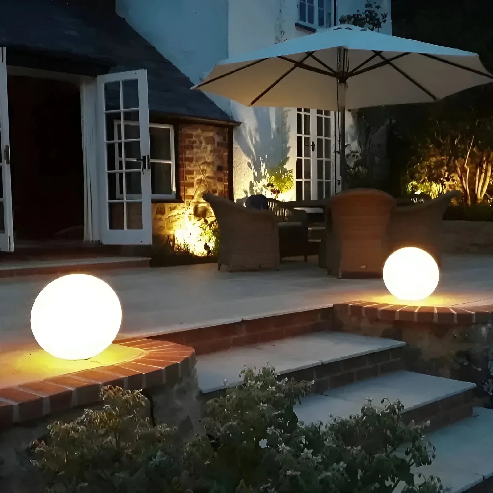 SphereGlow Solar LED Garden Light – Waterproof & Portable