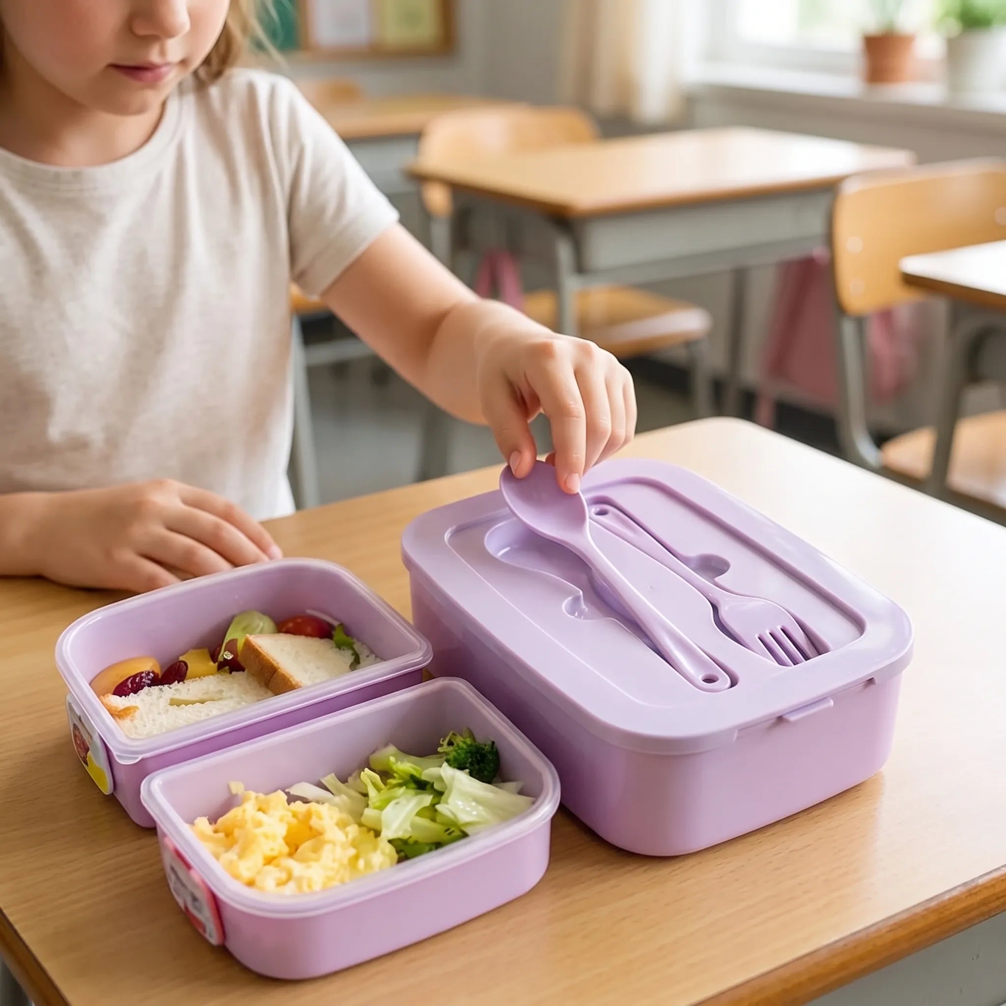 Multi-Layer Food Storage Container - Stackable Design