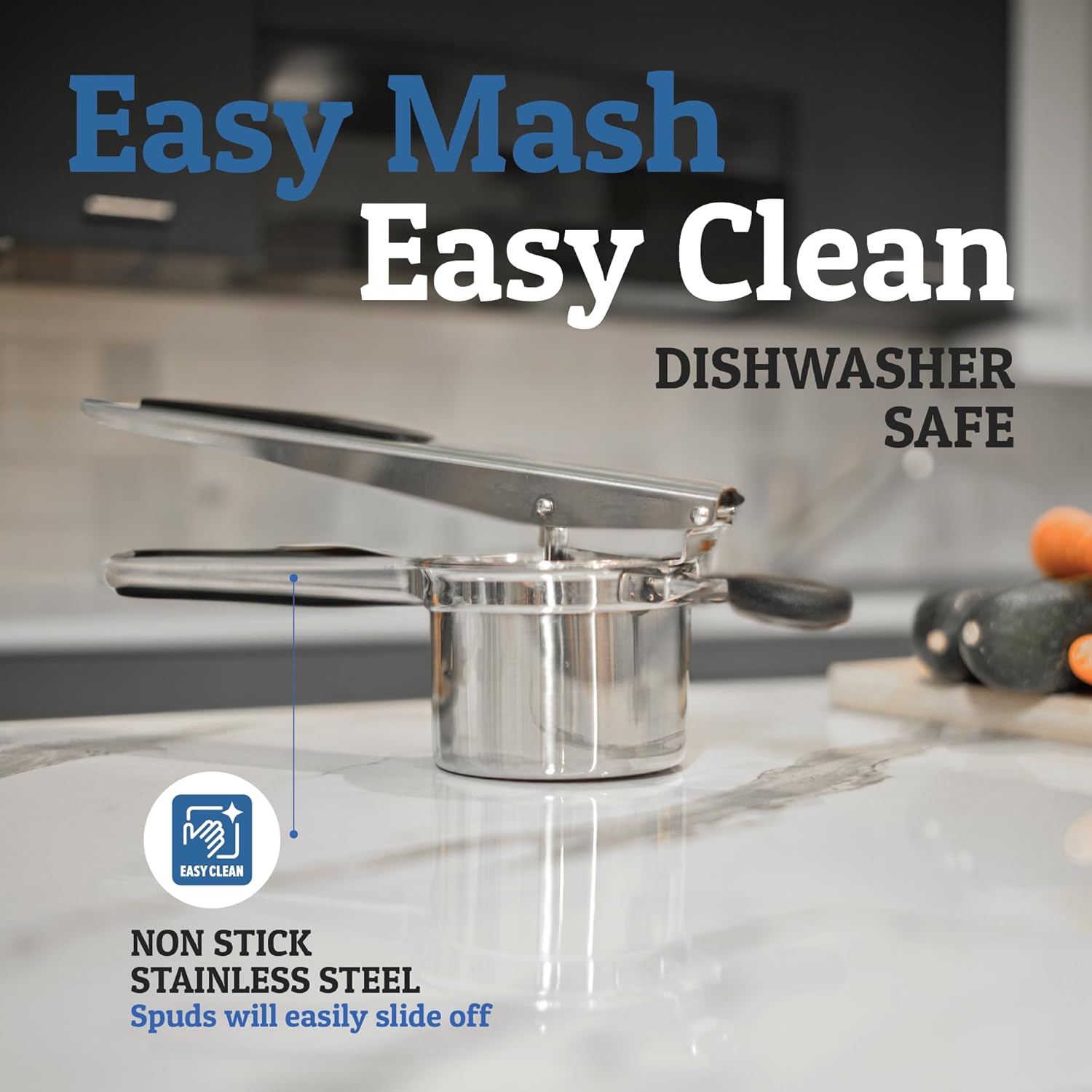 Premium Stainless Steel Potato Press for Creamy Mash