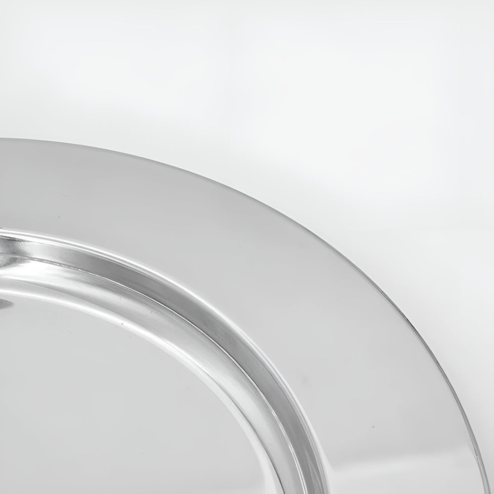 Elegant Round Tray with Easy-Grip Handles for Versatile Use