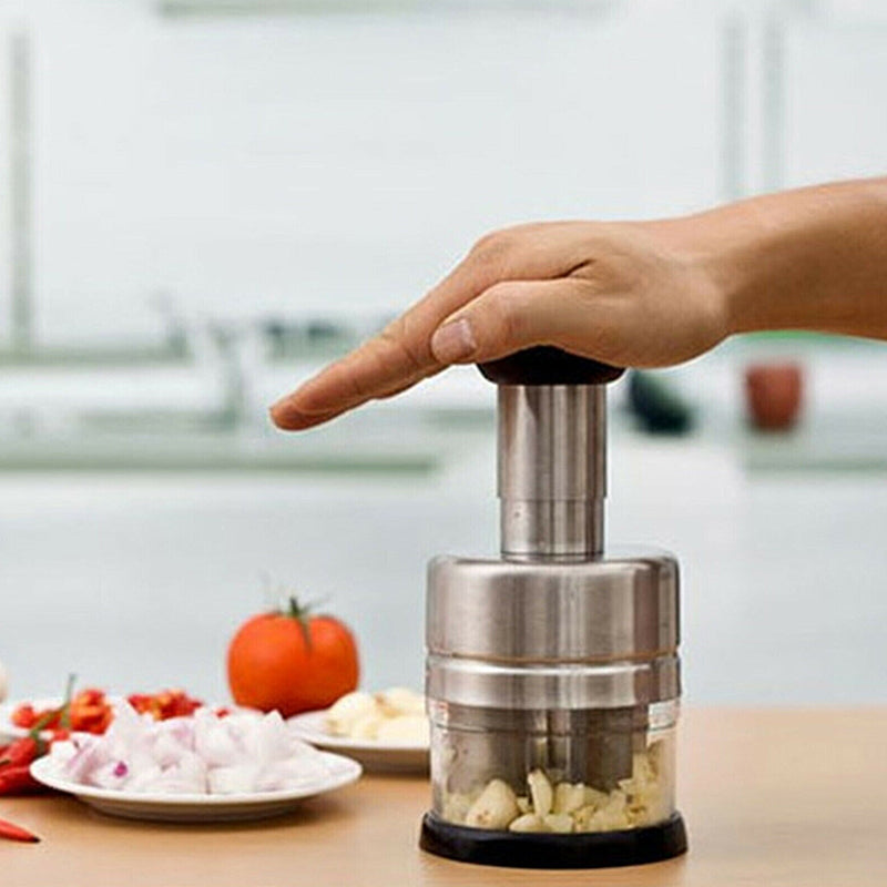 Effortless Garlic & Vegetable Chopper – Manual Prep Tool