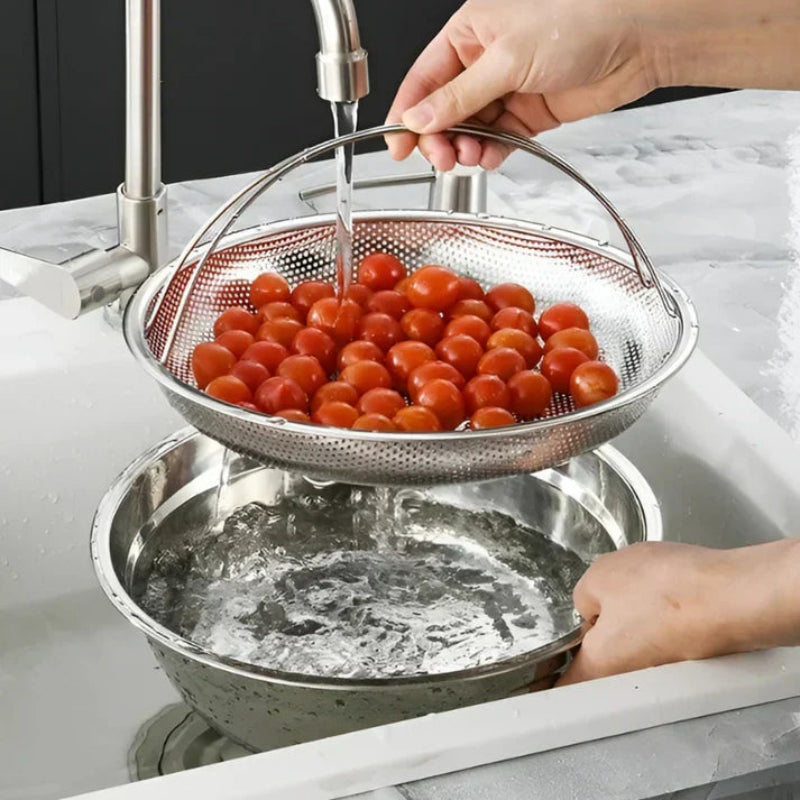 Premium Stainless Steel Steamer and Drainer Basket