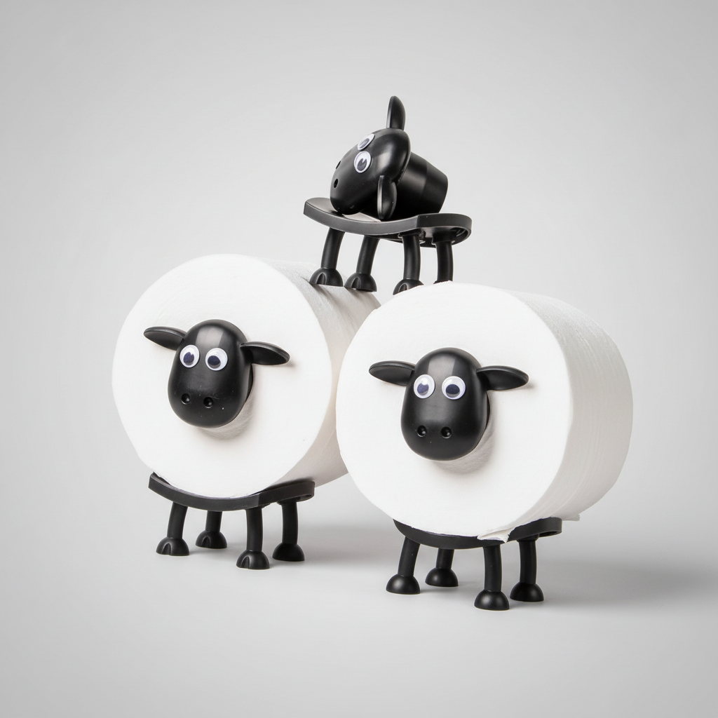 Roll with Stackable Sheep Design