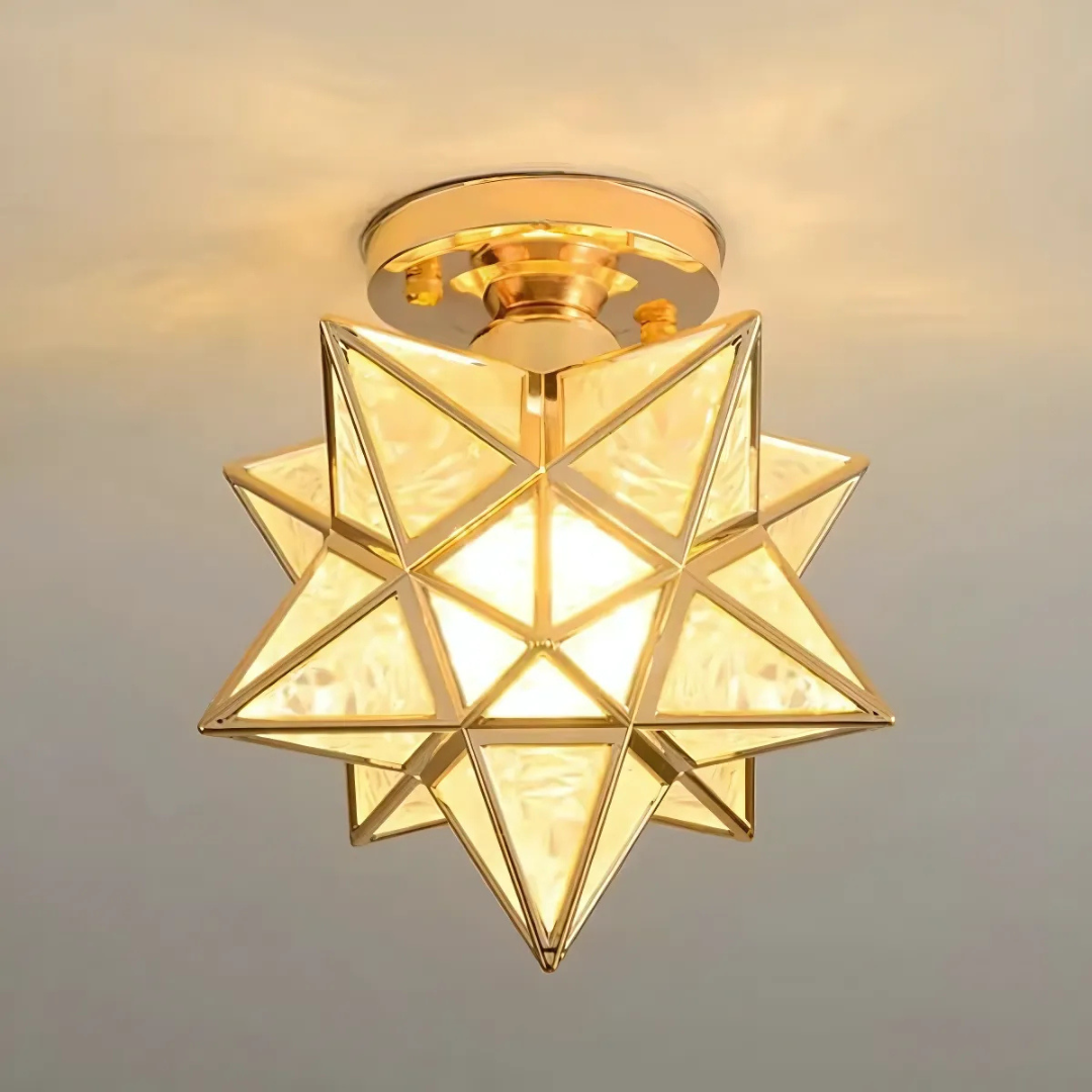 Charming Star Design LED Ceiling Light with Tri-Color Options