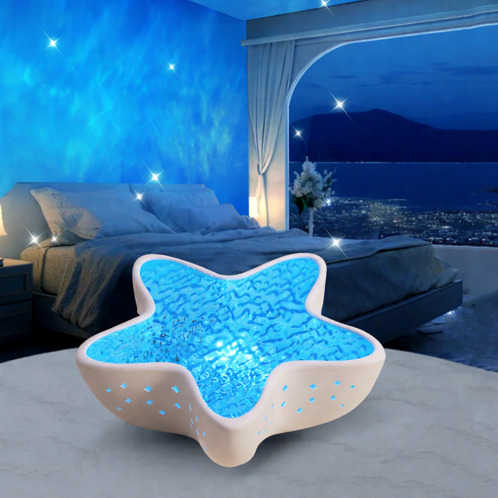 Rechargeable Star Projector Lamp with 7 Color Options