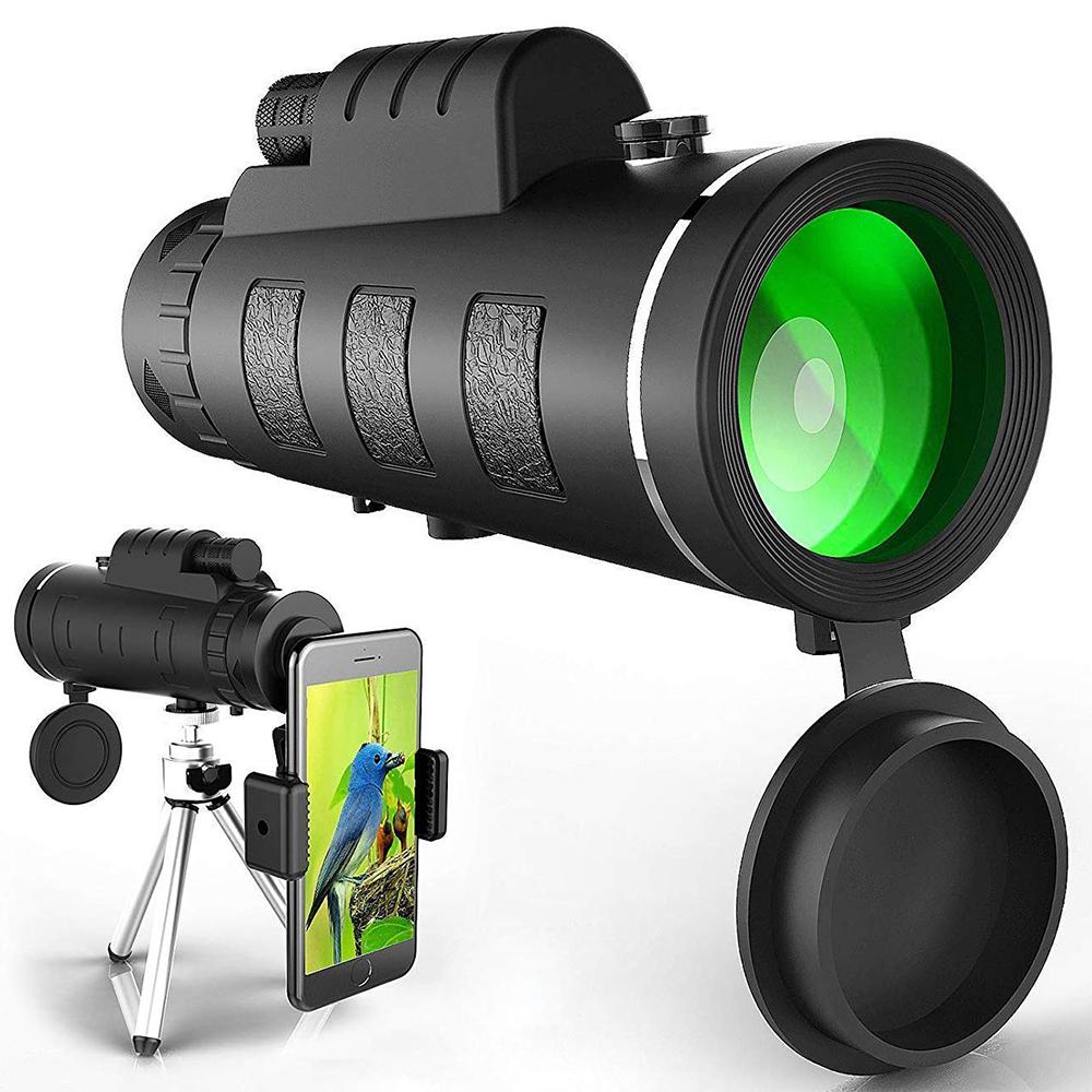 High-Definition Monocular with Smartphone Attachment & Tripod – Waterproof Design