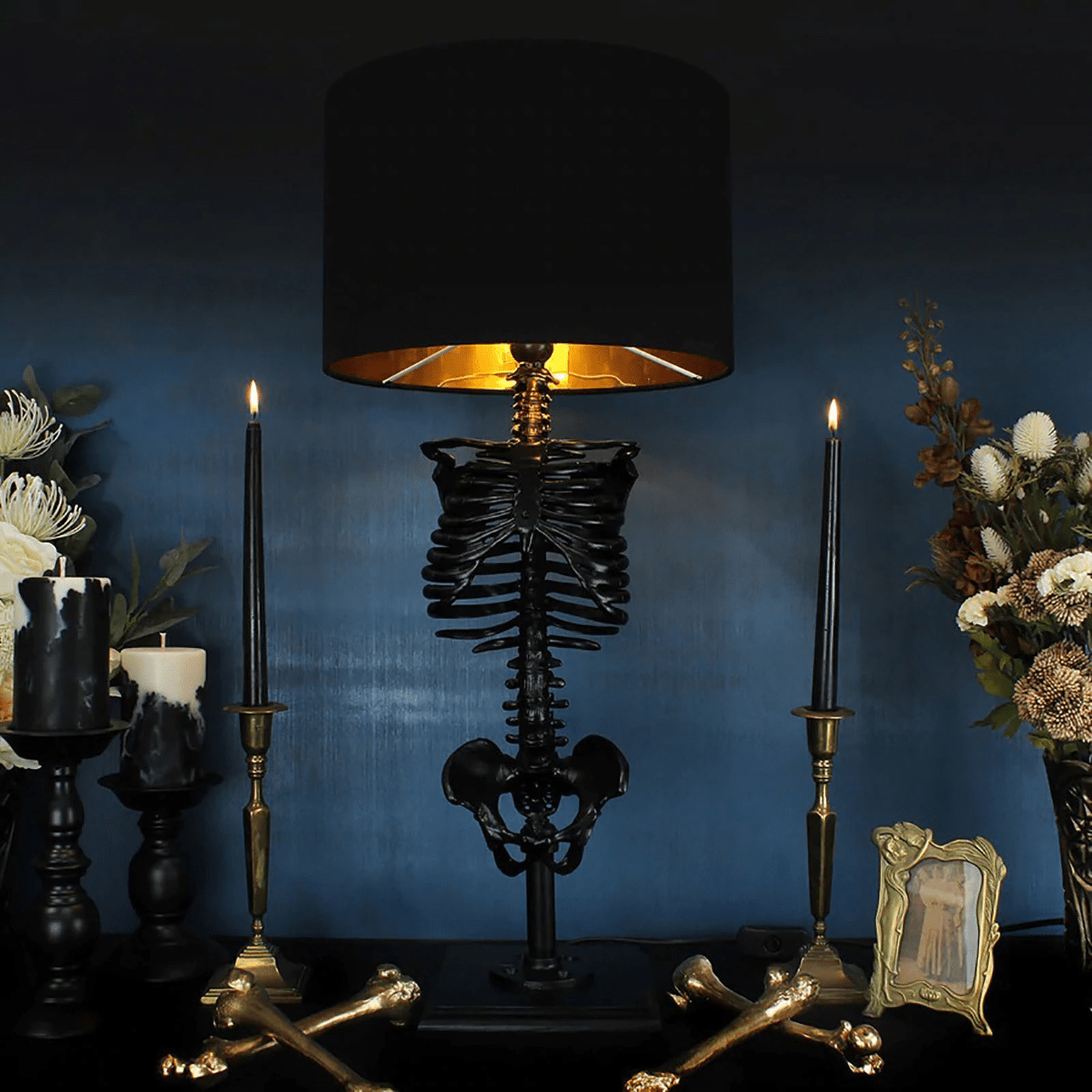Gothic Accent Lamp with Unique Statement Design