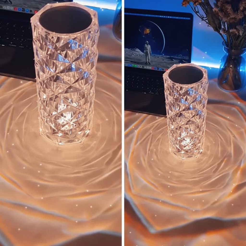 Color-Changing Mood Light - Crystal Design