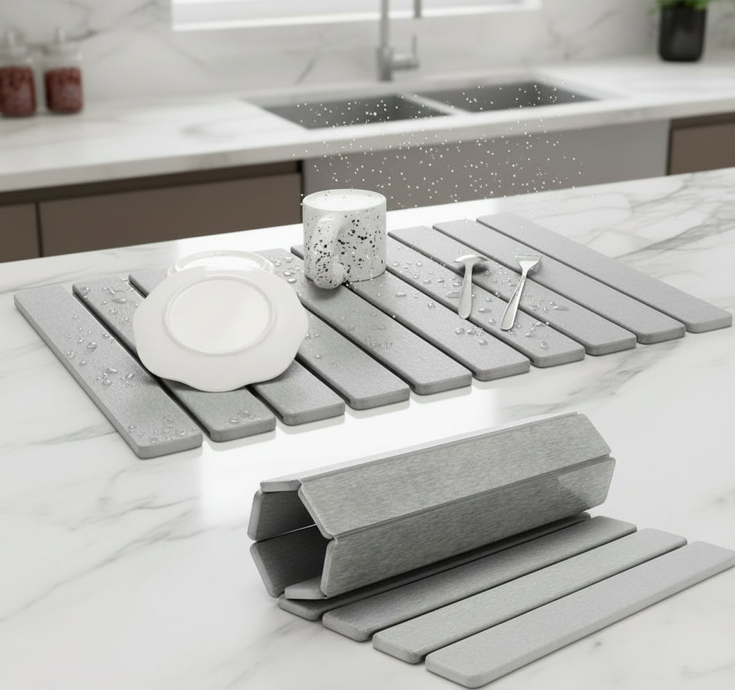 Moisture-Absorbing Earth Mat for Bathrooms and More