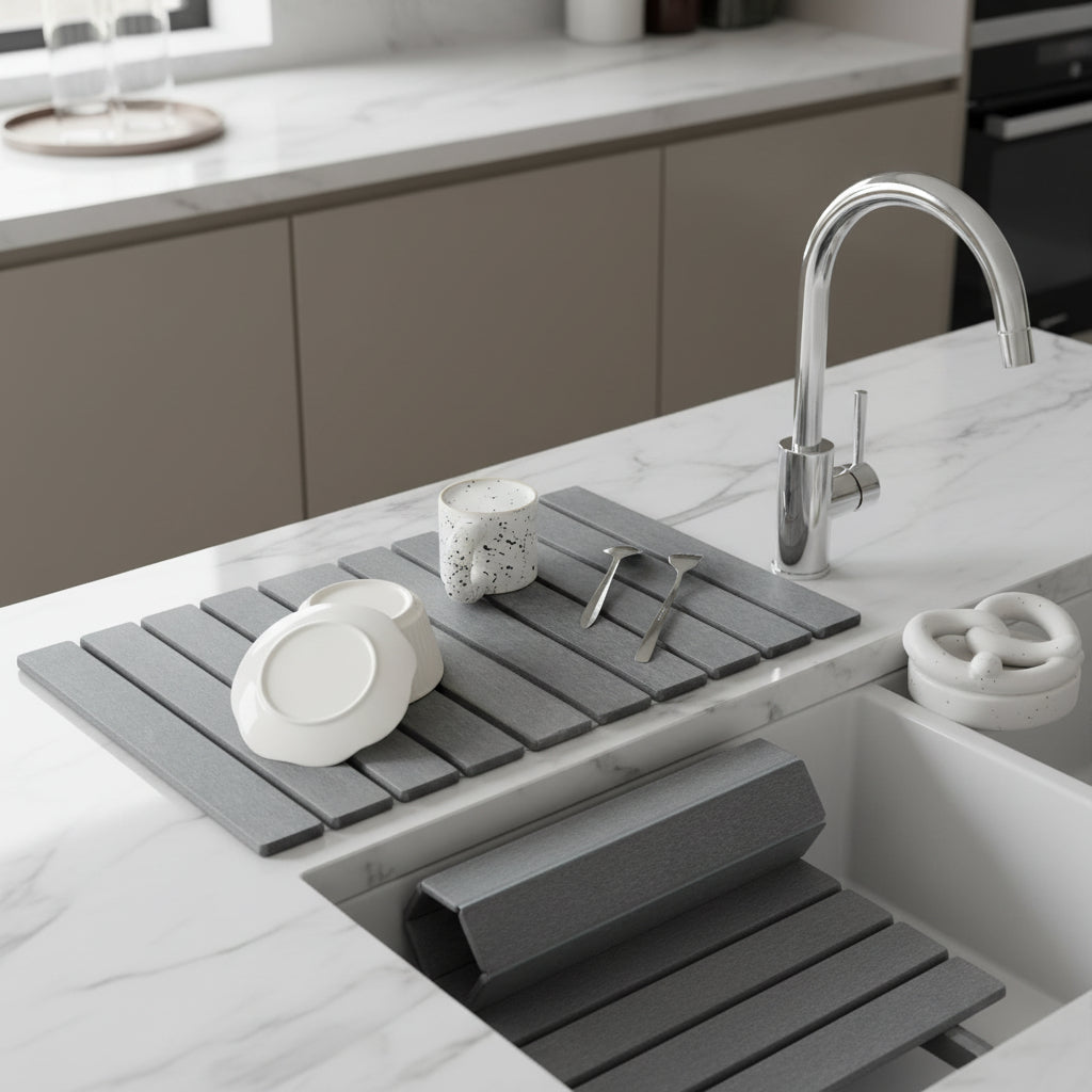 Moisture-Absorbing Earth Mat for Bathrooms and More