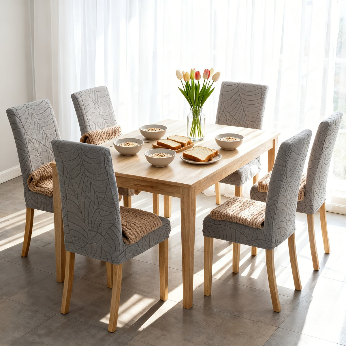 Stylish Stretch Chair Protectors for Dining Spaces