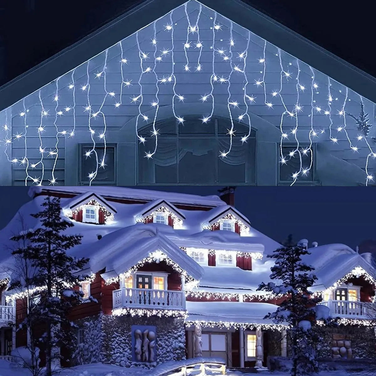 Connectable Outdoor LED Fairy Lights - Warm & Cool White