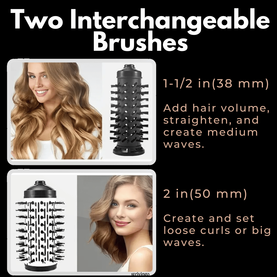 Versatile 3-in-1 Hair Dryer and Styler with Adjustable Heat