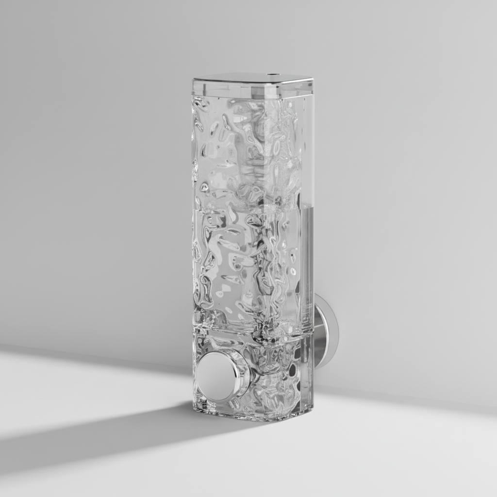 No-Drill Soap Dispenser with Suction Cup Mounting