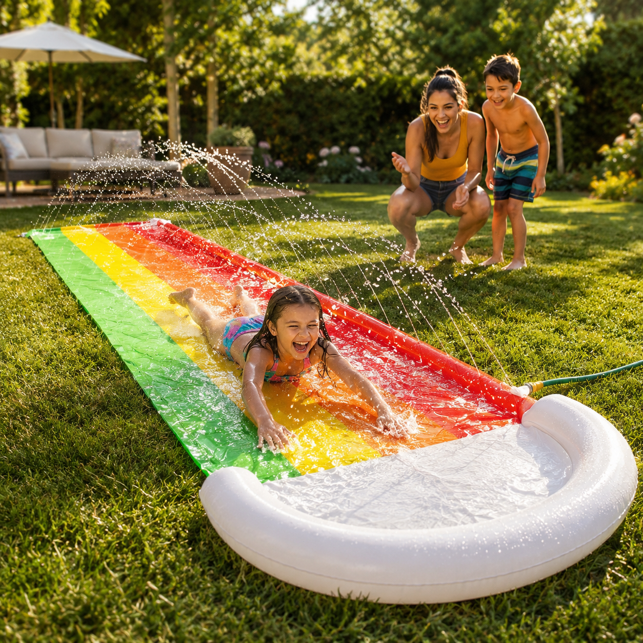 Ultimate Backyard Water Adventure Slide | Wide & Fun Design